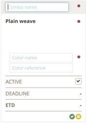 standard setting item color card