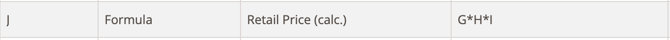 Retail price (calc.)