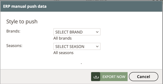 custom export-manual push