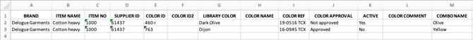 import - item details
