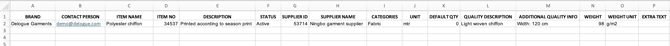 Import-update-item data