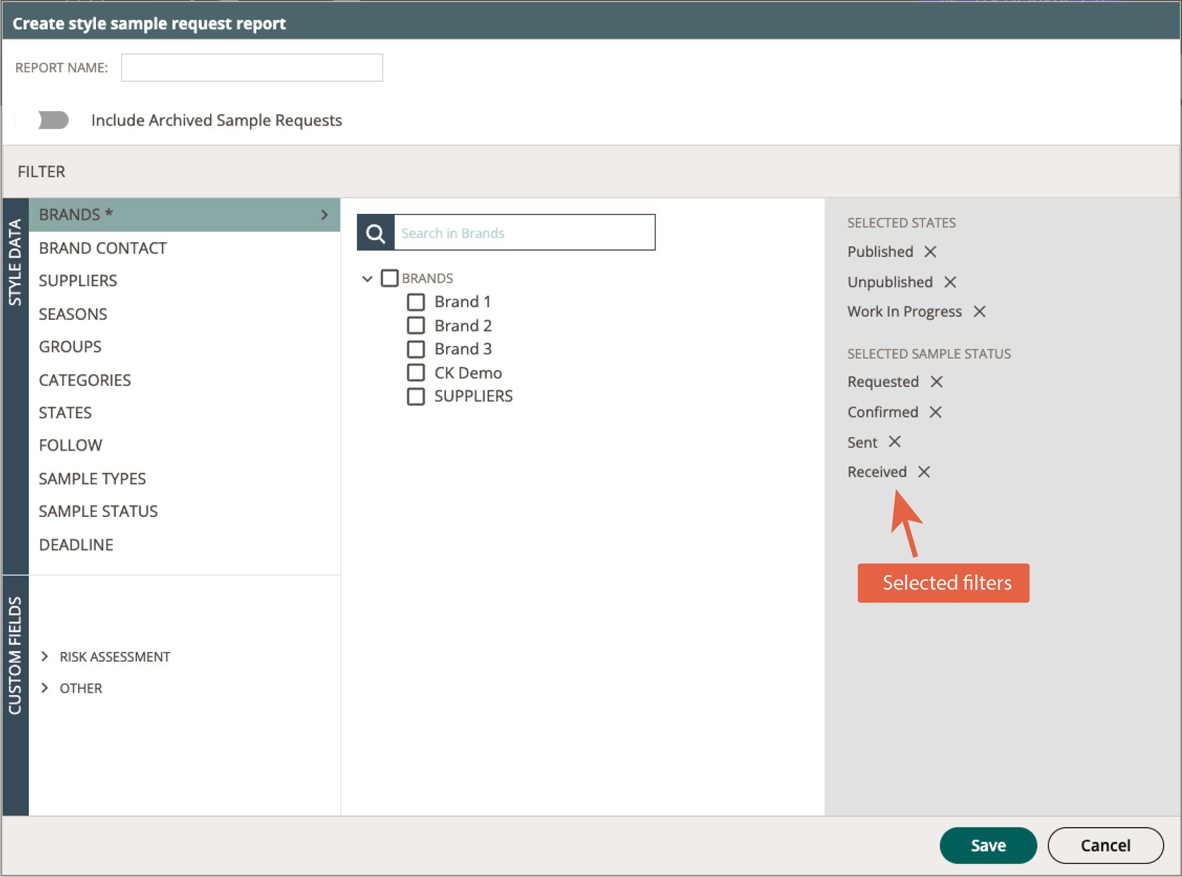 Create Style Sample Reports
