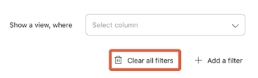 Clear filter