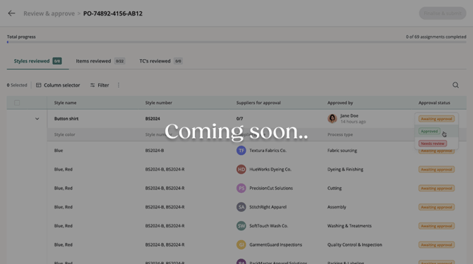 Supply chain mapping (coming soon)